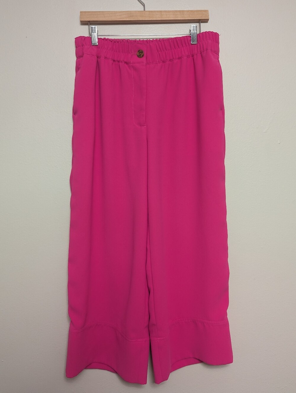 J. Crew Pull-on Crop Pant In 365 Crepe - Hot Pink